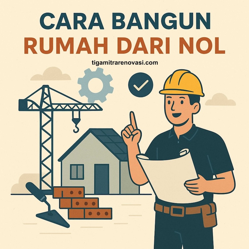 cara bangun rumah dari nol