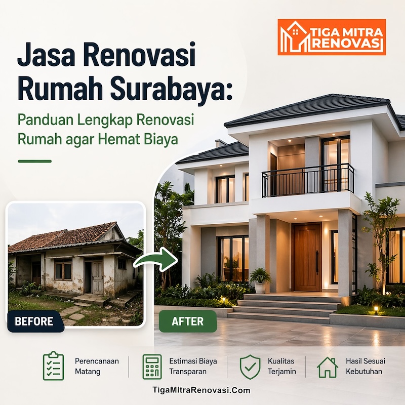 Jasa Renovasi Rumah Surabaya: Panduan Lengkap Renovasi Rumah Agar Hemat Biaya